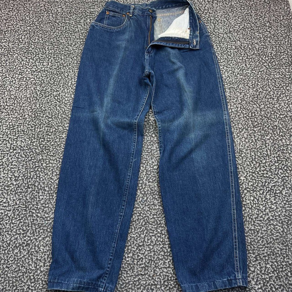 Vintage‎ Lee Jeans Women 29x31 Blue Denim Pants Straight Outdoor Pocket Cotton